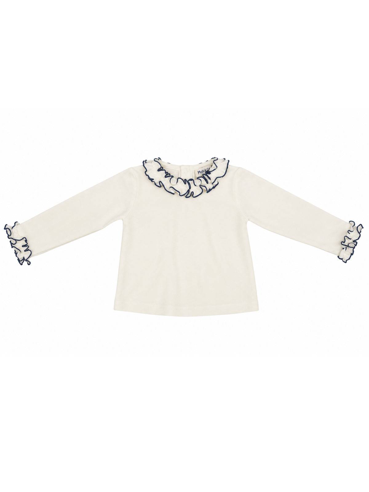 T-shirt in jersey con frill