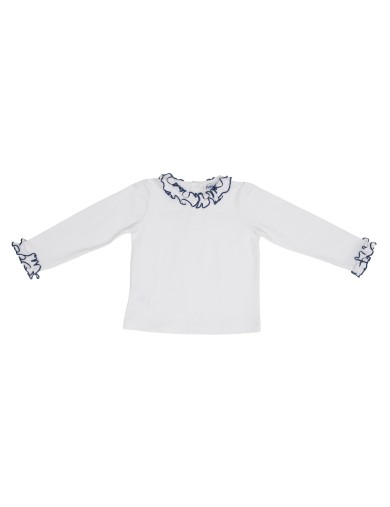 jersey T-shirt with frill