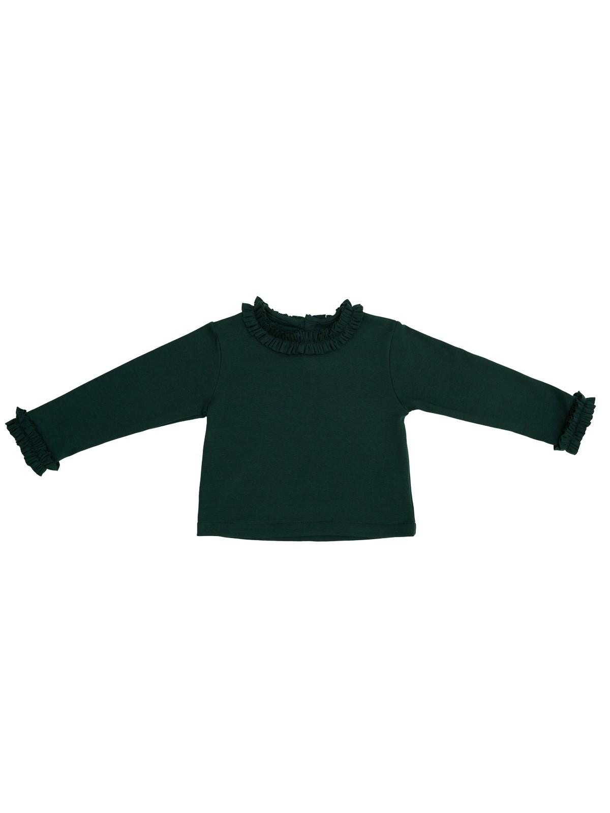 maglia in interlock con frill