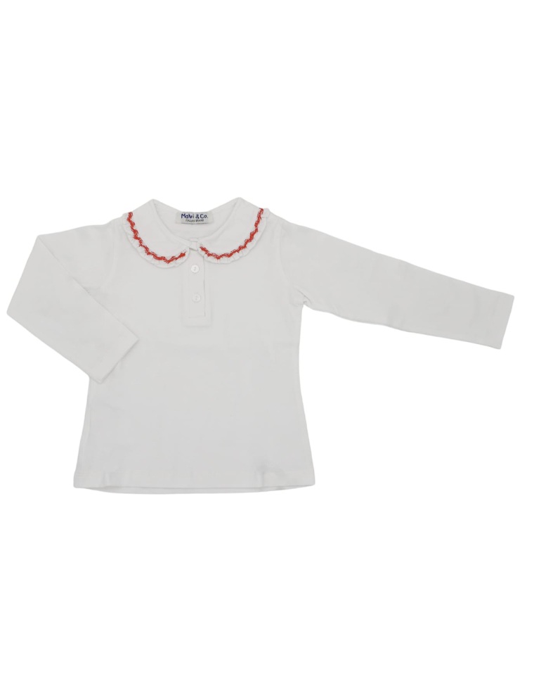 jersey polo with smock