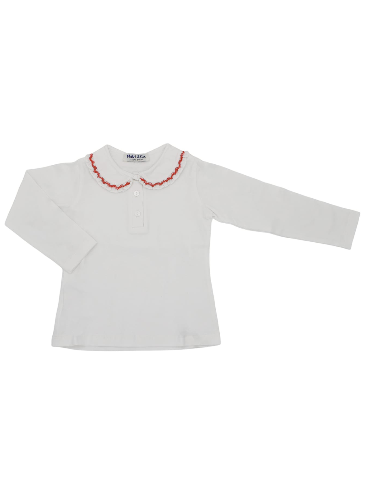 polo in jersey con smock
