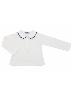 jersey polo with smock