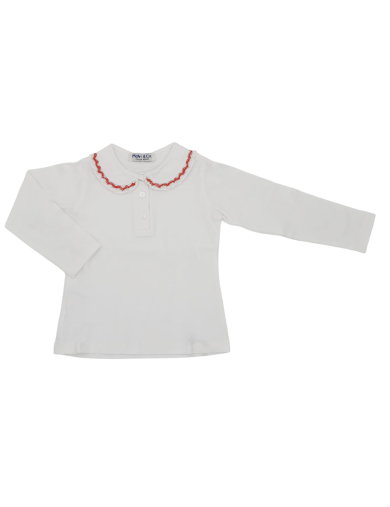 polo in jersey con smock