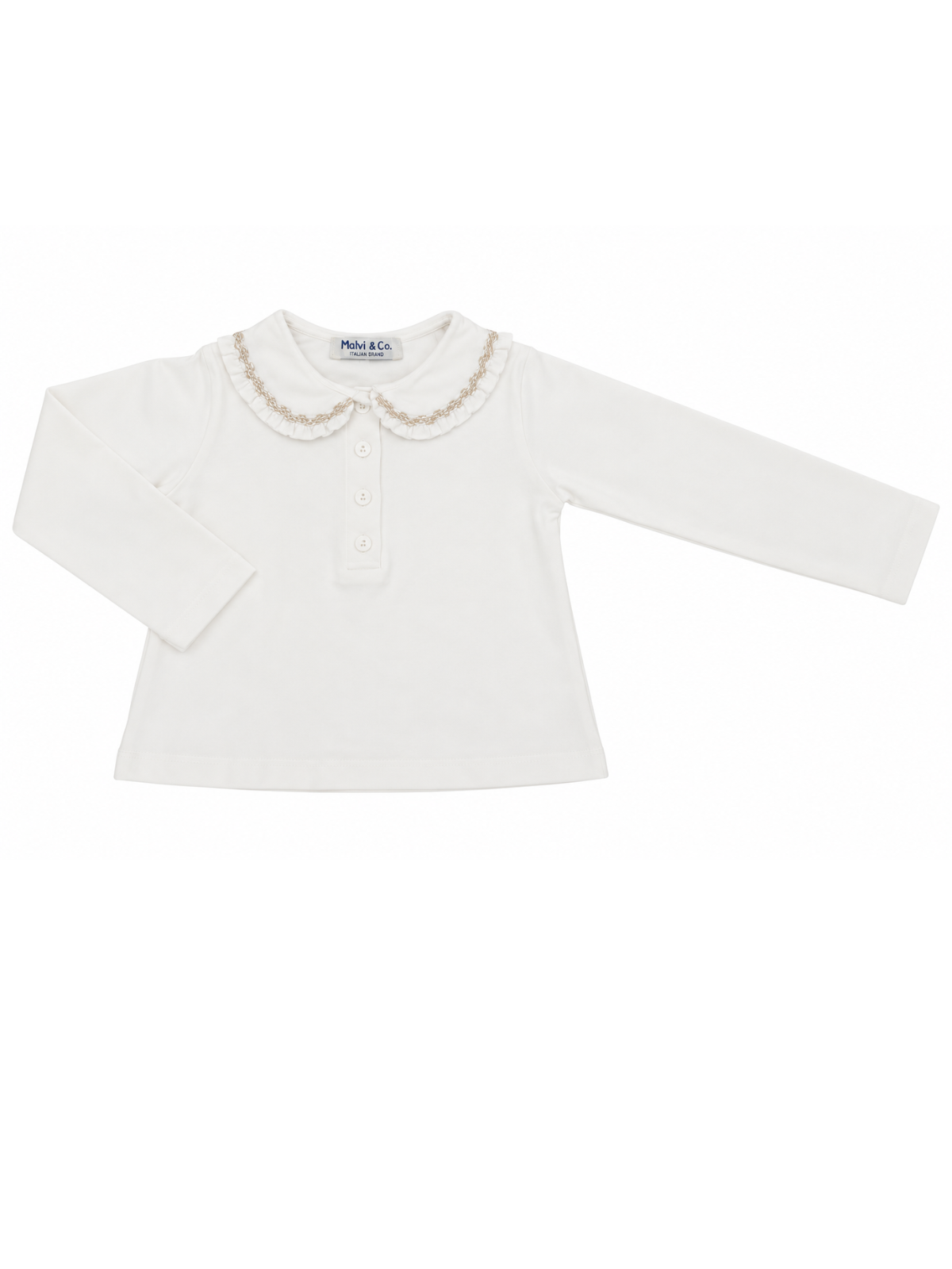 polo in jersey con smock