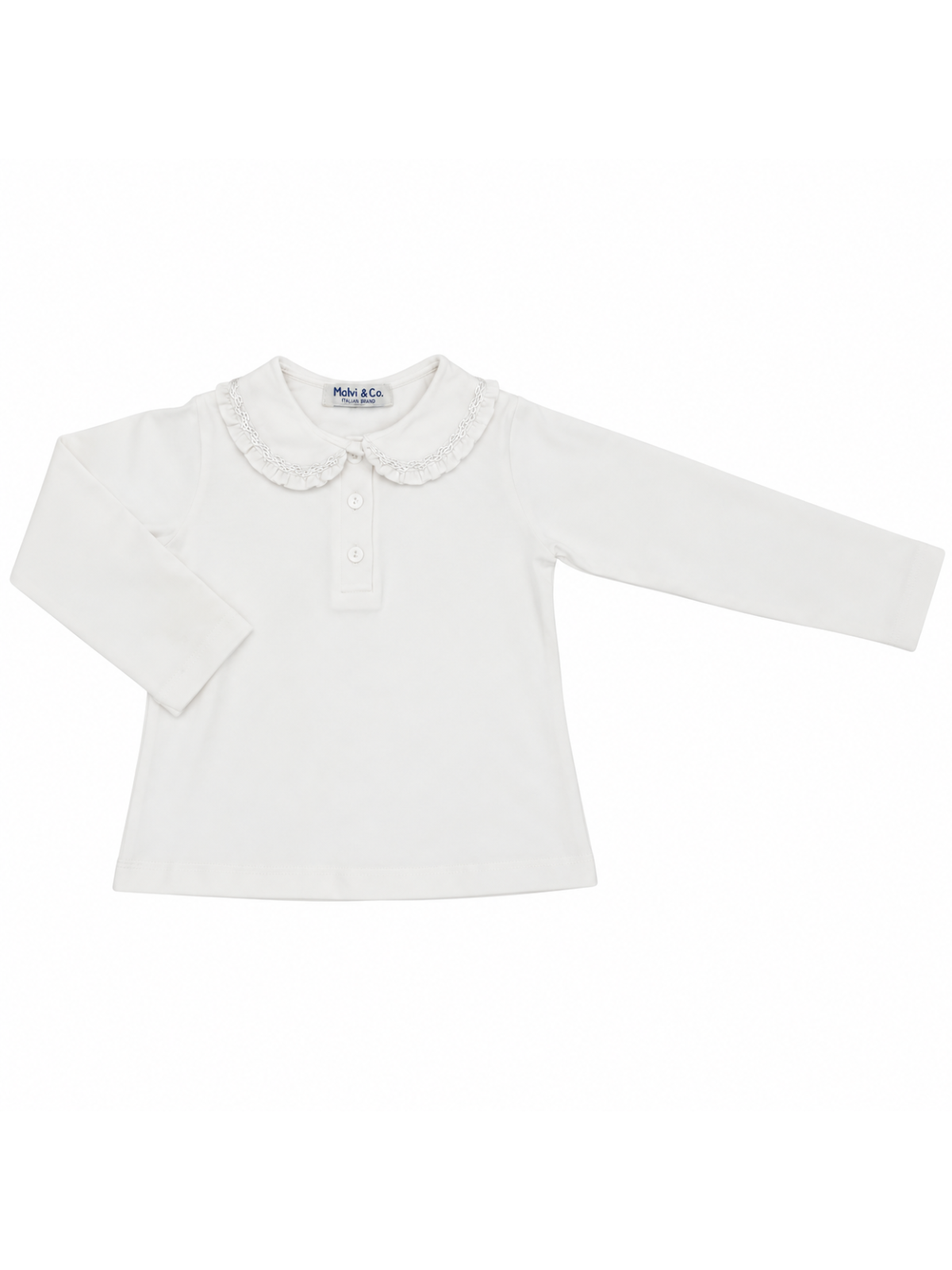 polo in jersey con smock