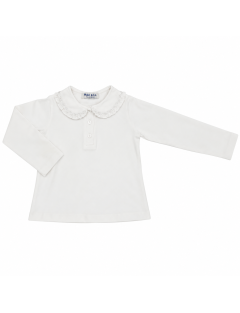 jersey polo with smock