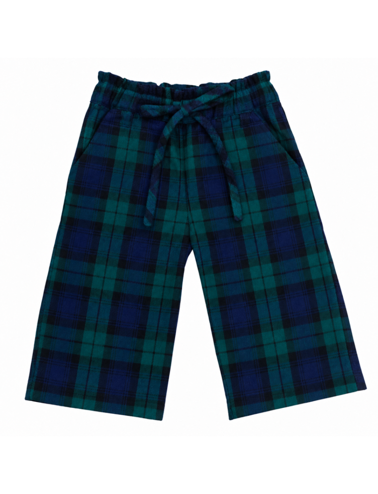 pantaloni 3/4 in tartan