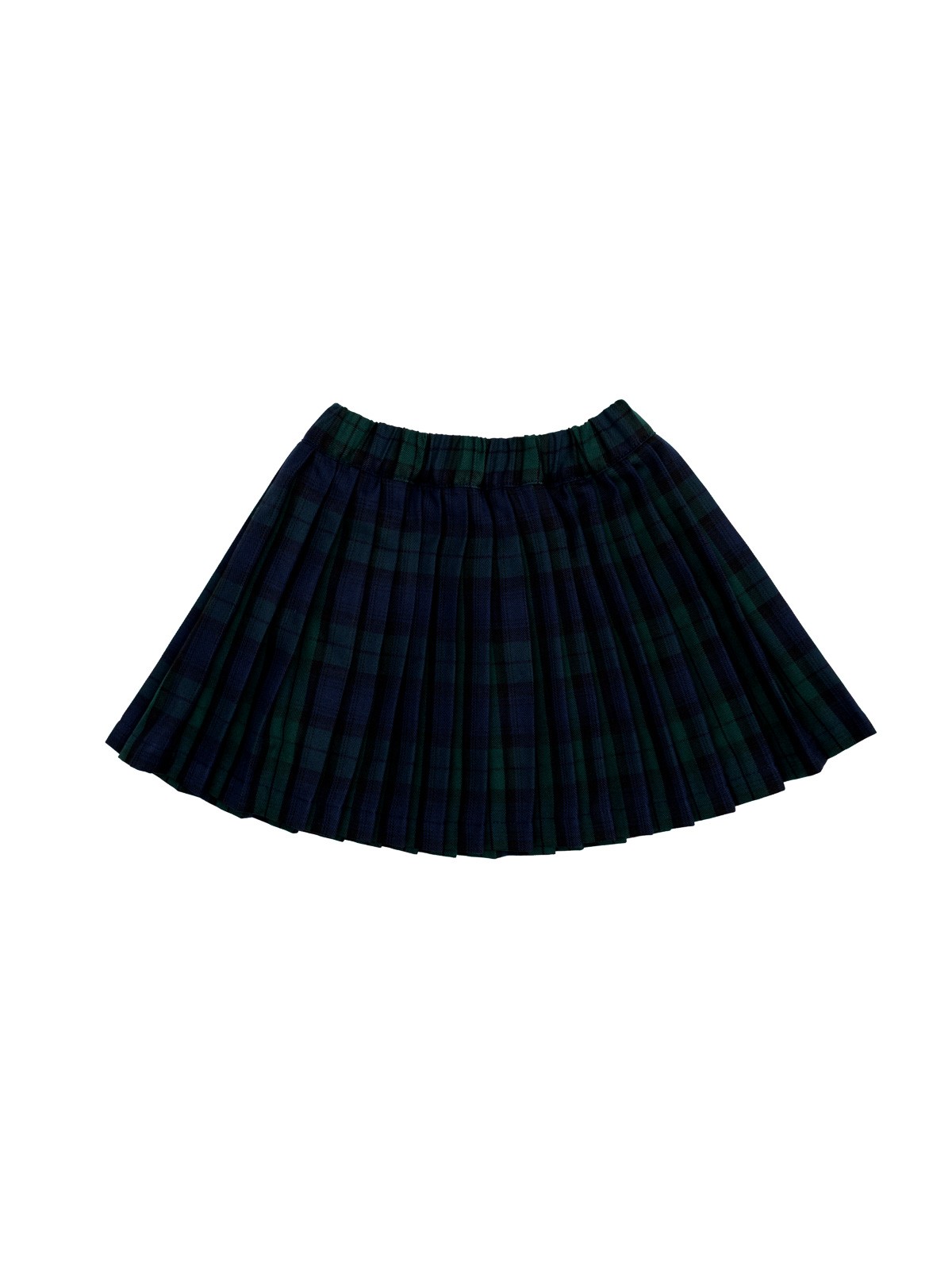gonna in tartan a pieghe
