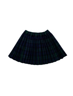 gonna in tartan a pieghe
