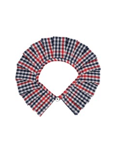 checked flannel collar