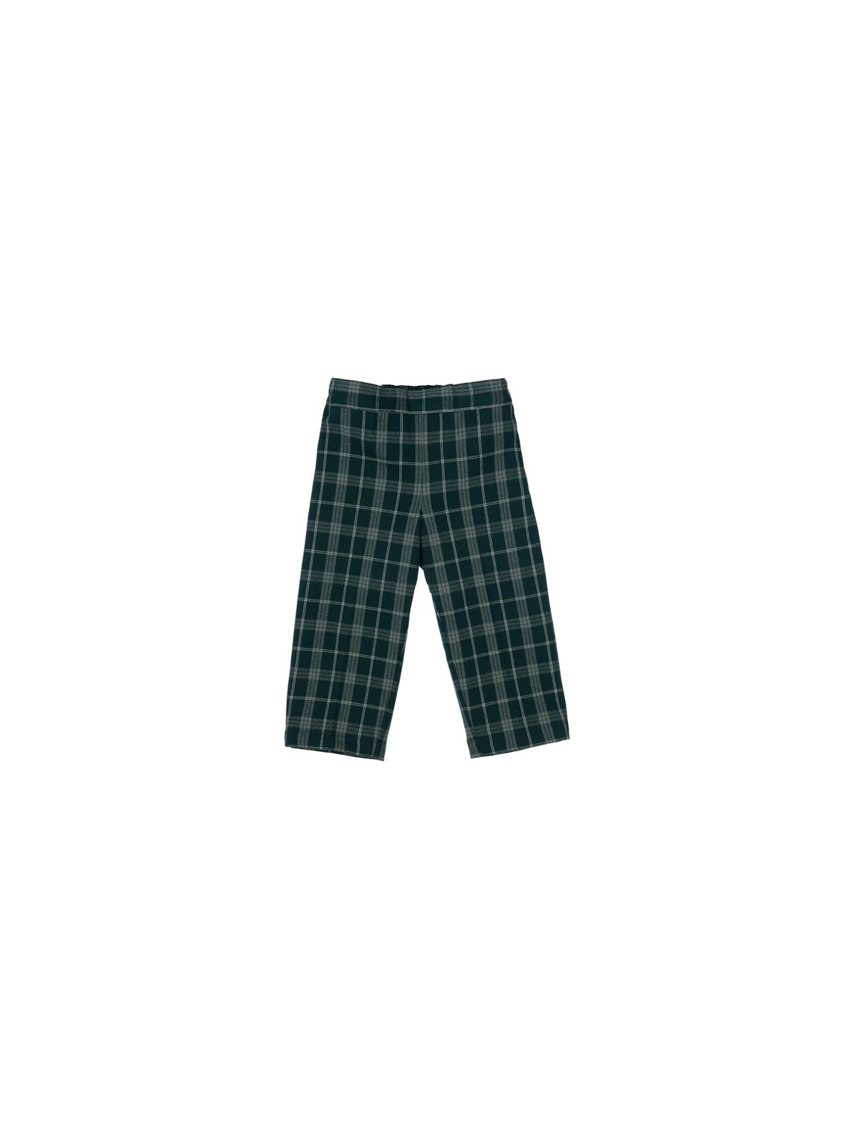 fashion tartan ankle length trousers