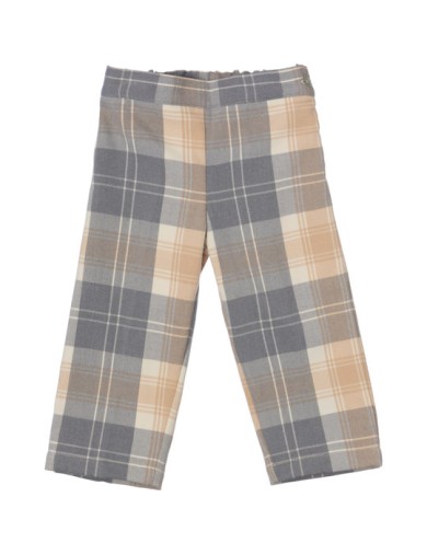 pantaloni in tartan moda alla caviglia