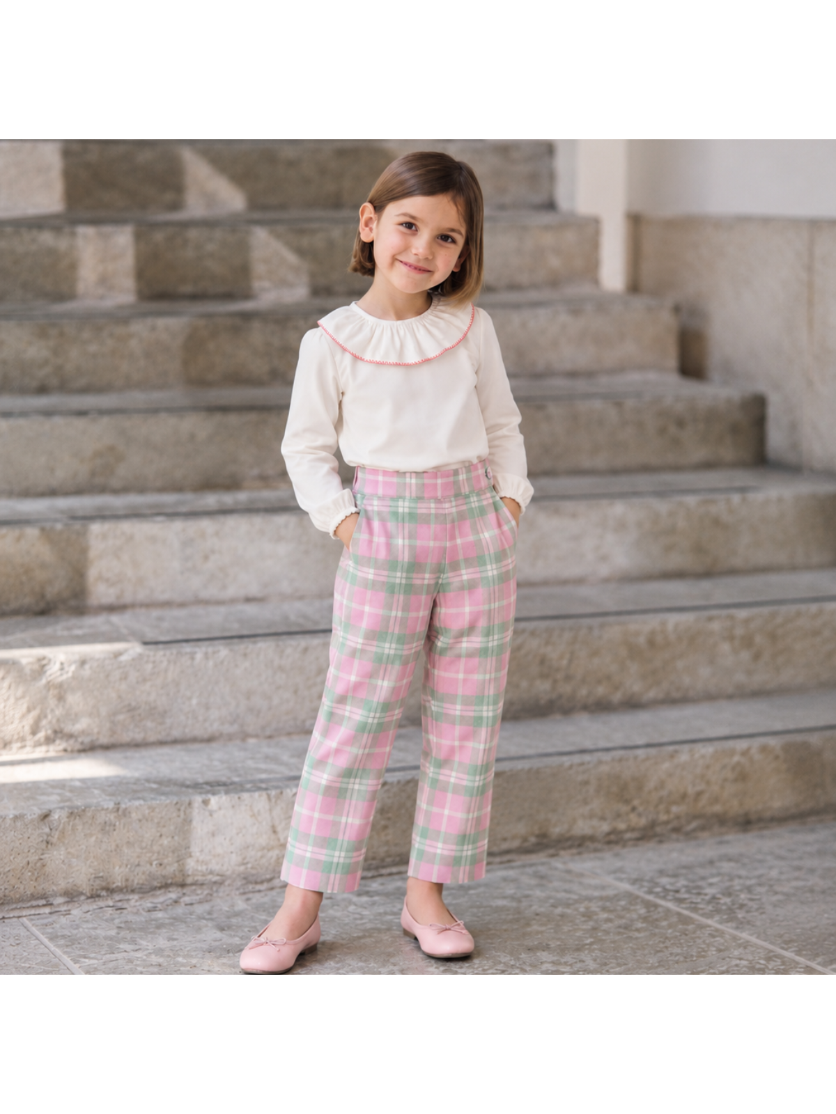 pantaloni fit asciutto in tartan moda 