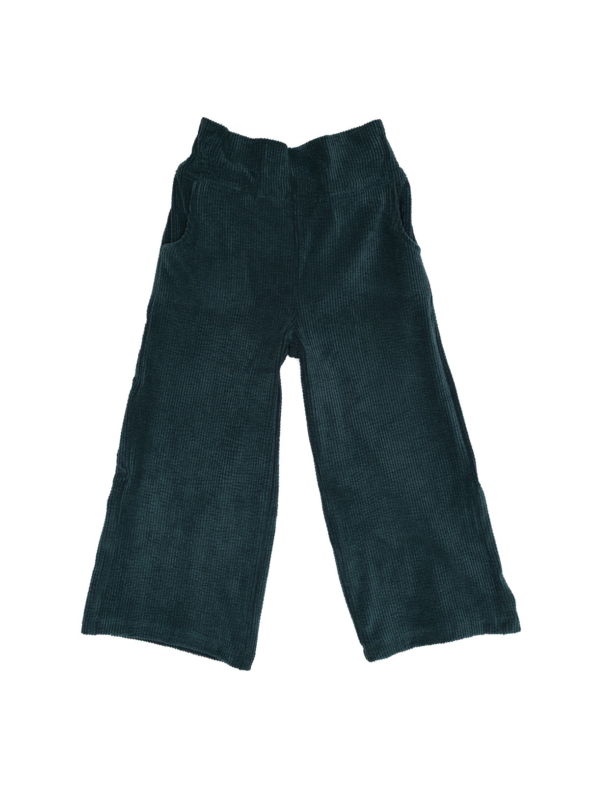 pantaloni a gamba larga in velluto a coste morbido