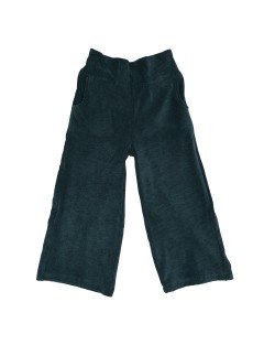 soft corduroy wide-leg trousers