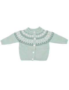 wool/cashmere jacket with jacquard 