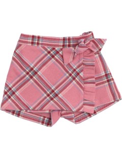 fashion tartan skirt-shorts