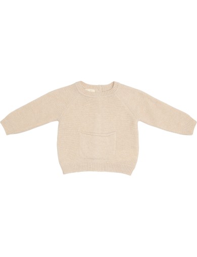 wool/cashmere pullover with pocket