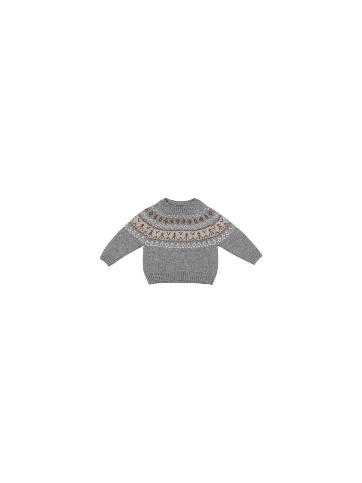 pullover in lana/cashmere con jacquard