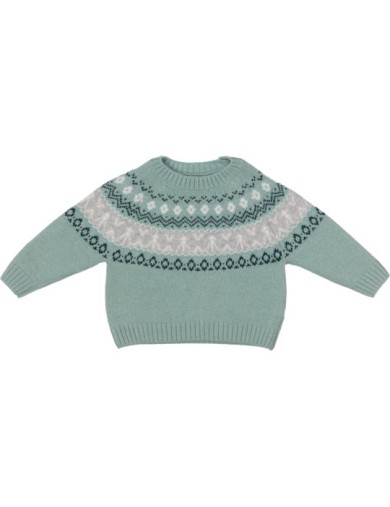 pullover in lana/cashmere con jacquard