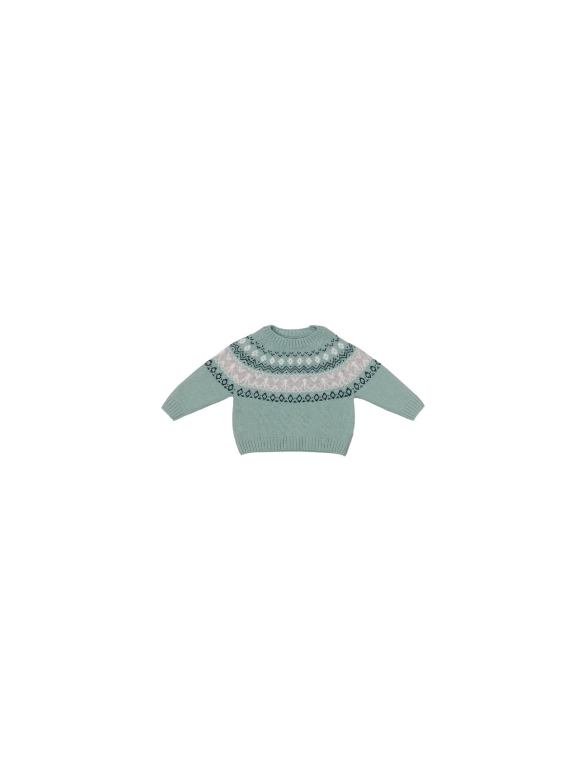 pullover in lana/cashmere con jacquard