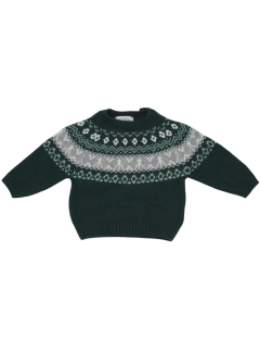 pullover in lana/cashmere con jacquard