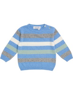 pullover bimbo a righe in lana/cashmere