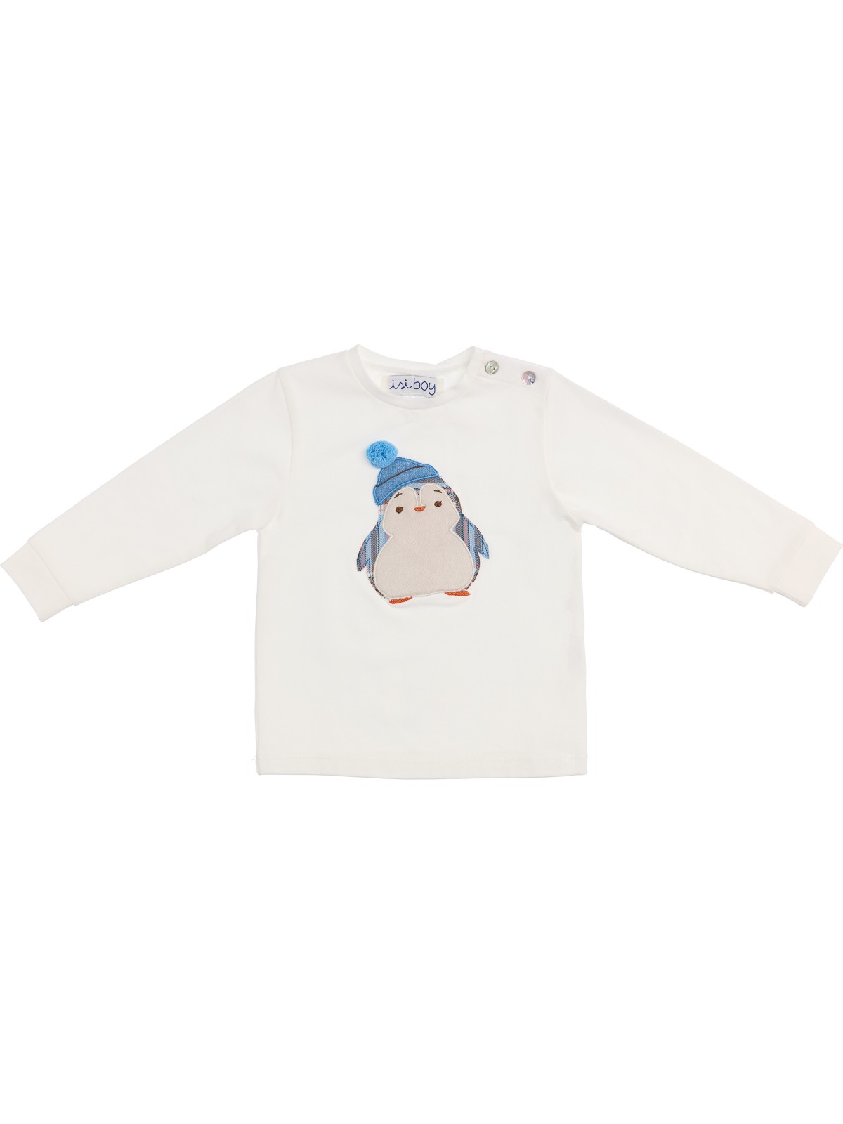 jersey T-shirt with penguin patch