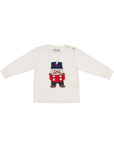 T-shirt in jersey con patch soldatino