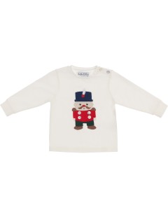 T-shirt in jersey con patch soldatino