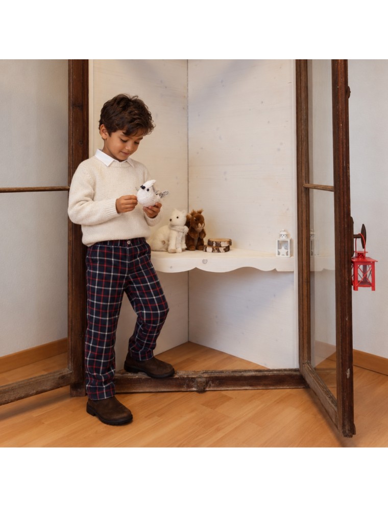 pantaloni in tartan