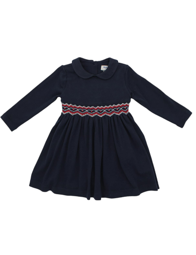 vestito in interlock con smock