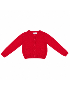 cardigan in lana/cashmere con bottoni in velluto 