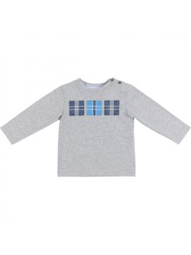 t-shirt in jersey con patch