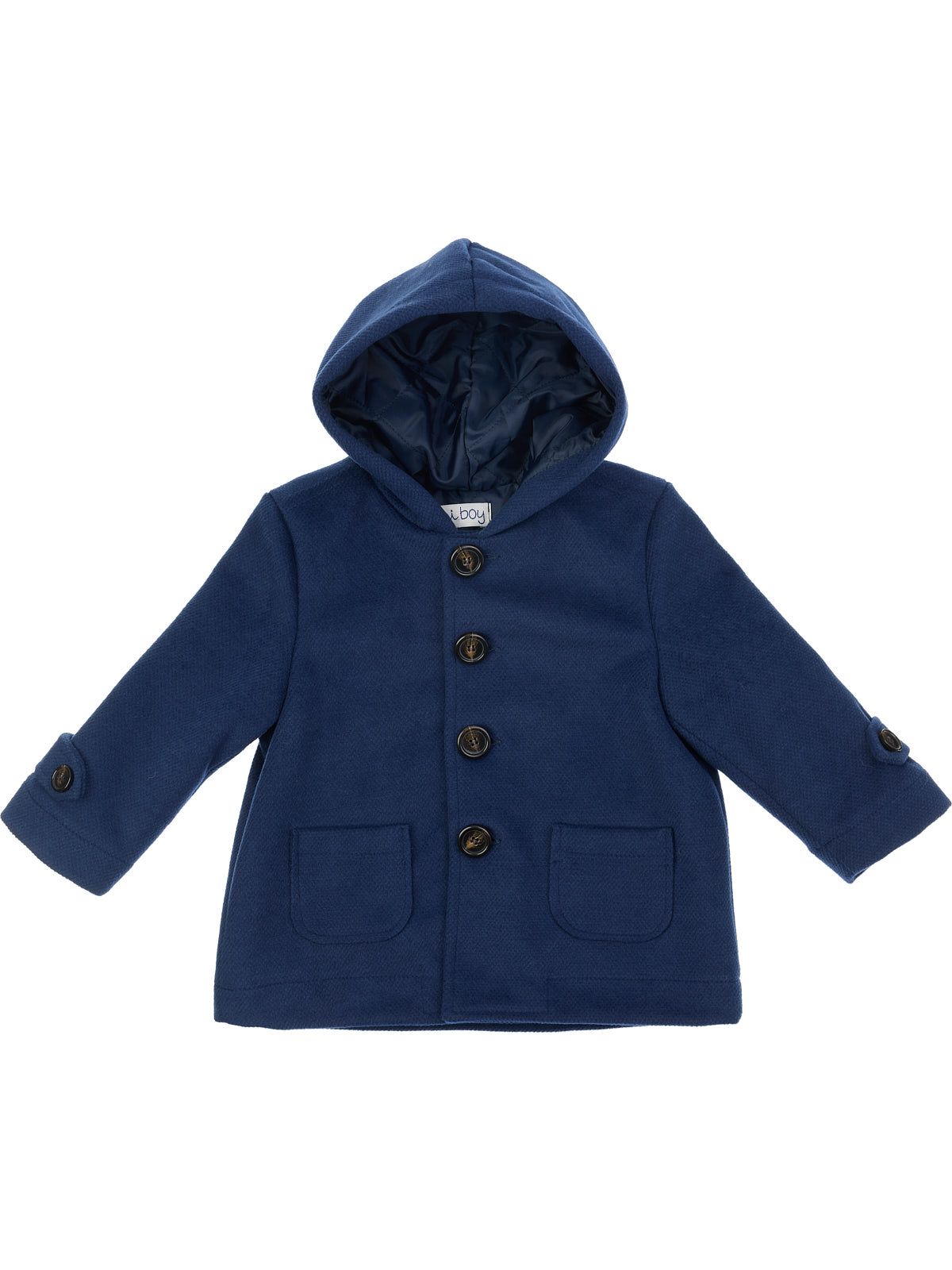 montgomery in velour con cappuccio e tasche