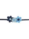 cintura in velluto 3000 righe con fiori 