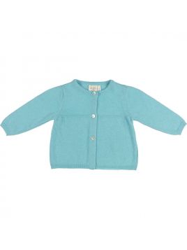 wool/cashmere cardigan with shirring