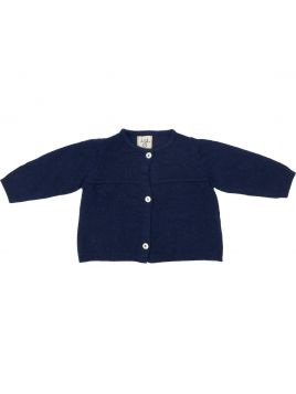 wool/cashmere cardigan with shirring