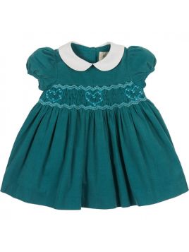 vestito in velluto 3000 righe con smock