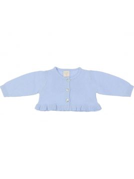 wool/cashmere jacket with rouche
