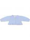 giacchina in lana/cashmere con rouche
