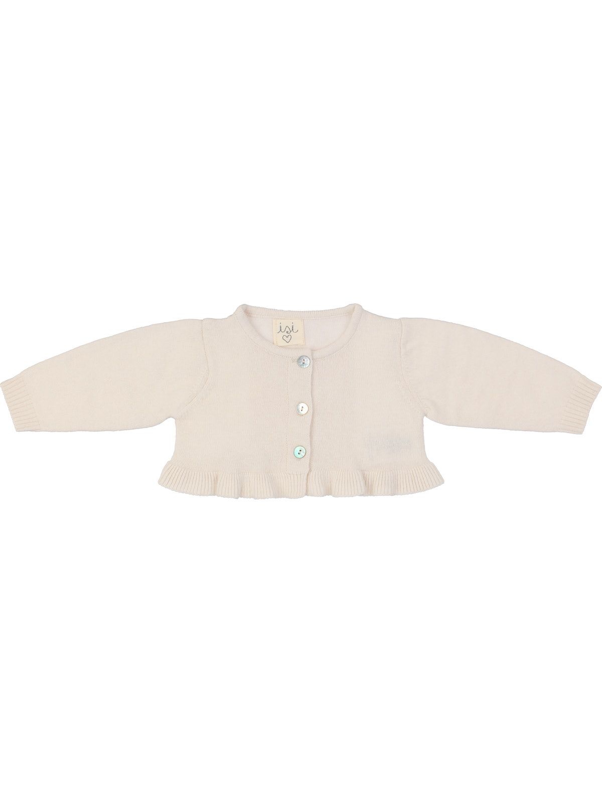 giacchina in lana/cashmere con rouche