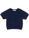 maglia in lana/cashmere a manica corta