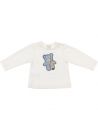 t-shirt in jersey con patch orsetto