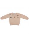 wool pullover with embroidered flowers