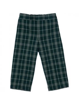 fashion tartan ankle length trousers