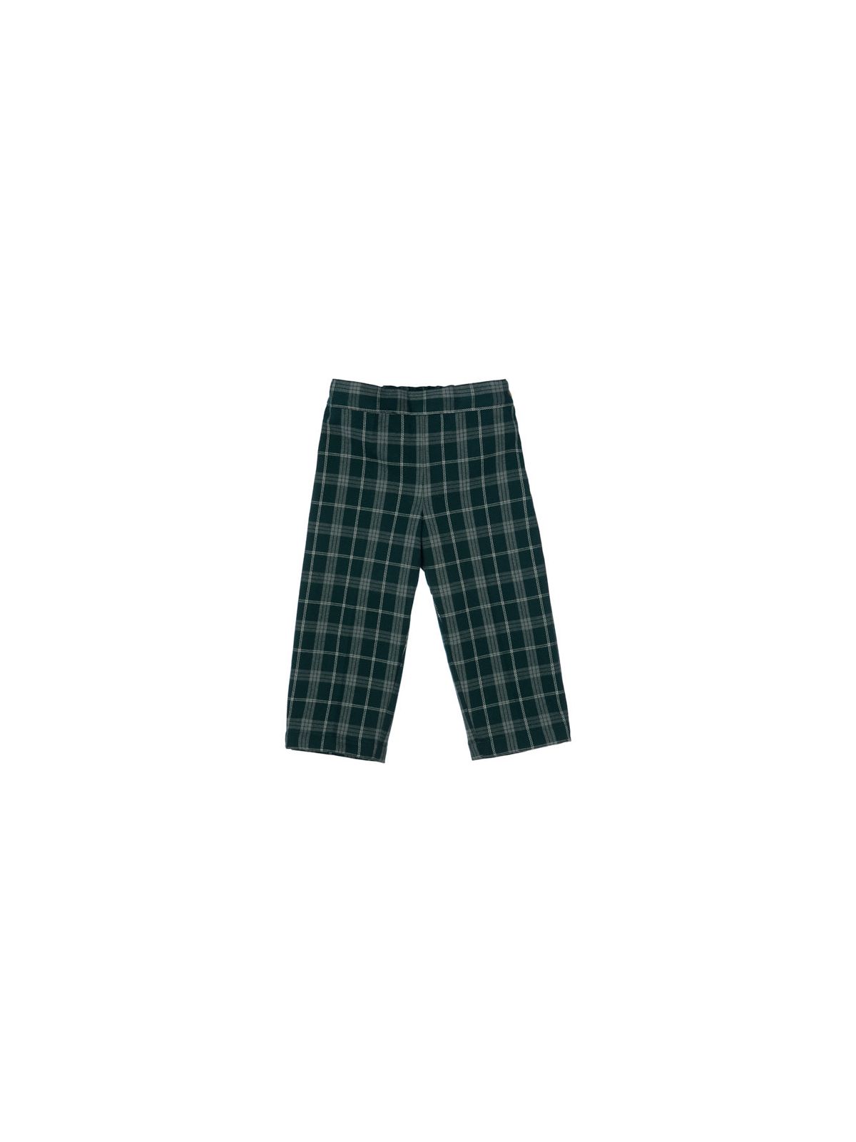 fashion tartan ankle length trousers