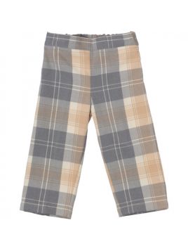 pantaloni in tartan moda alla caviglia