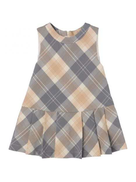 vestito scamiciato in tartan moda