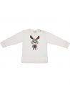 t-shirt in jersey con patch alce